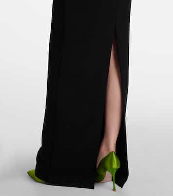 Floral asymmetric corset gown | Roland Mouret