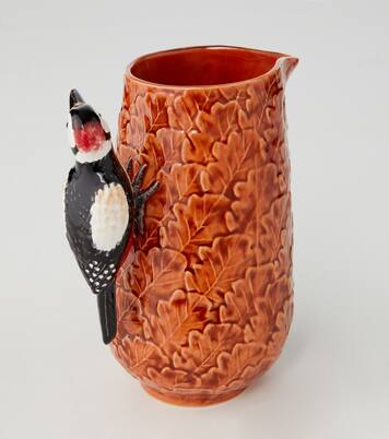 Gudrun Medium earthenware pitcher by Claudia Schiffer | Bordallo Pinheiro