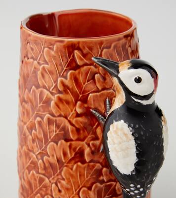 Gudrun Medium earthenware pitcher by Claudia Schiffer | Bordallo Pinheiro