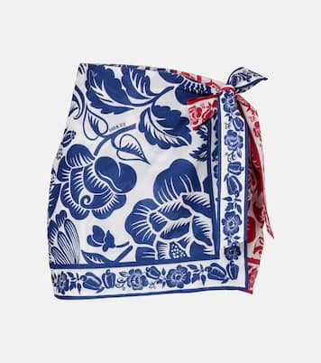 Cashew And Birds cotton miniskirt | Farm Rio