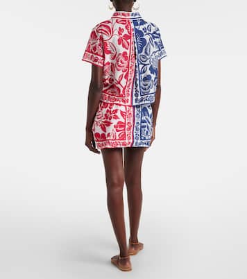 Cashew And Birds cotton miniskirt | Farm Rio