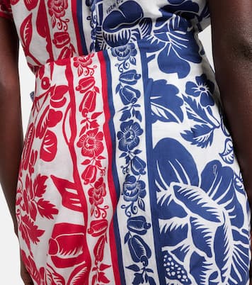 Cashew And Birds cotton miniskirt | Farm Rio