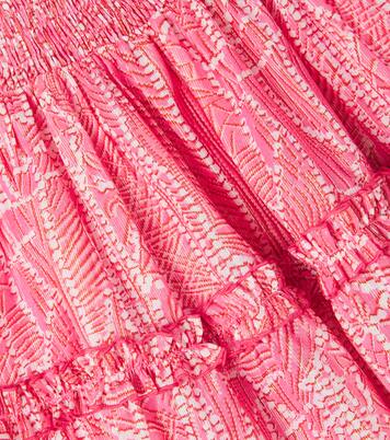 Amber printed cotton-blend dress | Poupette St Barth Kids