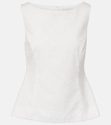 Olivia broderie anglaise top  | Faithfull