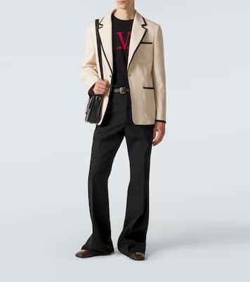 Virgin wool gabardine blazer | Valentino