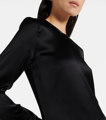 Maxikleid aus Satin | Toteme