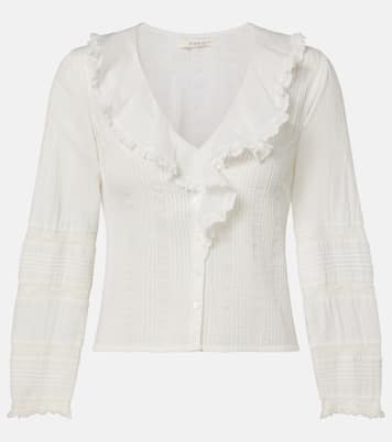 Huguette ruffled cotton blouse | Dôen