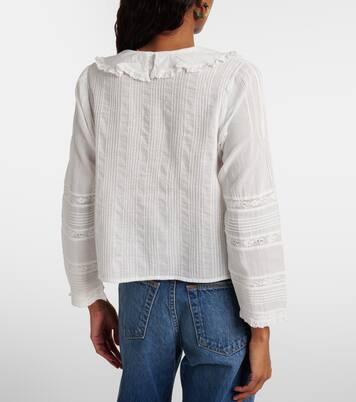 Huguette ruffled cotton blouse | Dôen