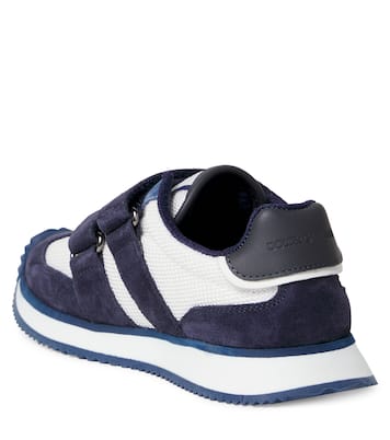 DG suede-trimmed sneakers | Dolce&Gabbana Kids