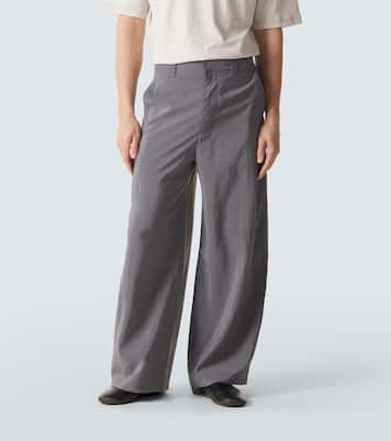 Silk-blend barrel-leg pants | Lemaire