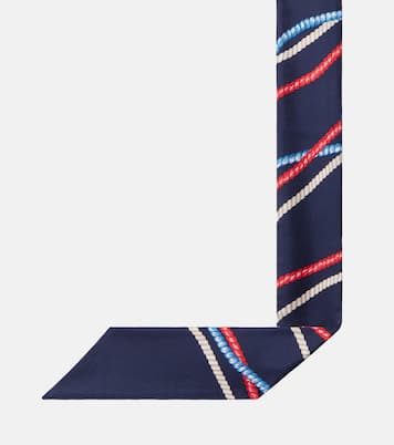 Printed silk twill scarf | Prada