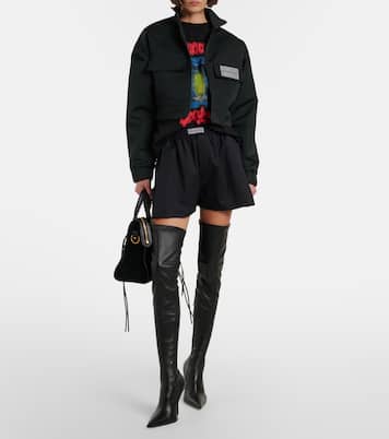 Cropped-Trainingsjacke aus Faille | Balenciaga