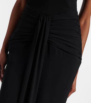 Astros embellished draped gown | Rebecca Vallance