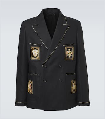 Veste de costume Bullion Card en lin | Bode