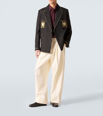 Veste de costume Bullion Card en lin | Bode