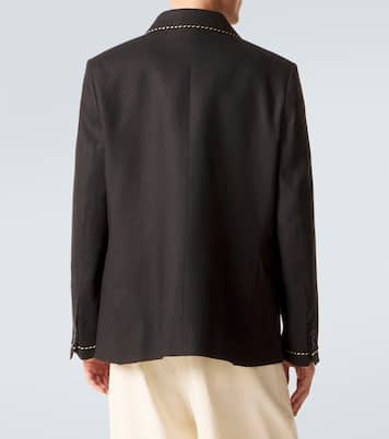 Veste de costume Bullion Card en lin | Bode