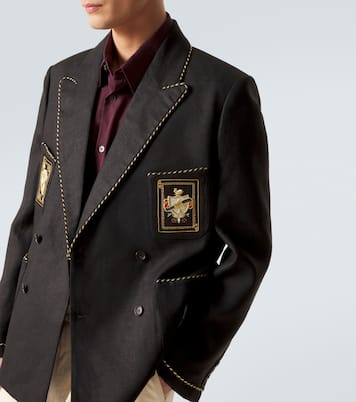 Veste de costume Bullion Card en lin | Bode