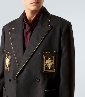 Veste de costume Bullion Card en lin | Bode