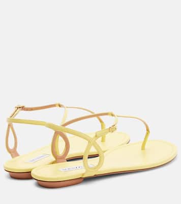 Almost Bare leather thong sandals | Aquazzura