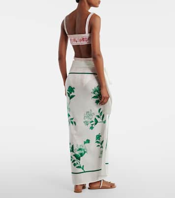 Pareo Lavanda aus Baumwolle und Seide | Agua by Agua Bendita