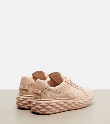 Diamond Light Maxi glitter leather sneakers | Jimmy Choo