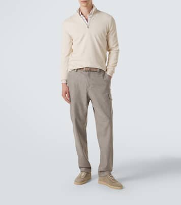 Cashmere half-zip sweater | Brunello Cucinelli