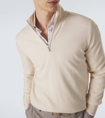 Cashmere half-zip sweater | Brunello Cucinelli