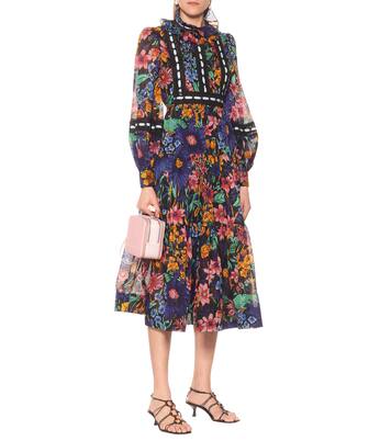 Robe midi imprimée en coton | Marc Jacobs