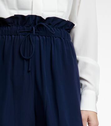 Pantalon Lauryn à taille haute en soie | Stella McCartney