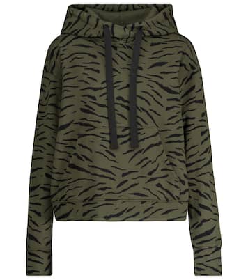 Roseanne printed cotton hoodie | Velvet