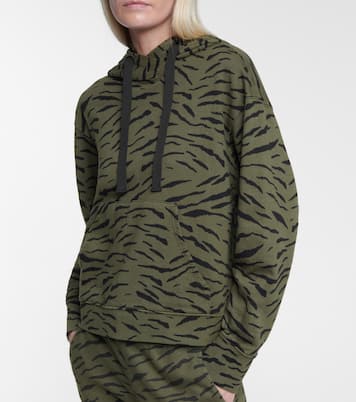 Roseanne printed cotton hoodie | Velvet