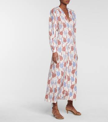 Robe midi Bagenia à fleurs | Isabel Marant