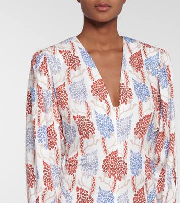 Robe midi Bagenia à fleurs | Isabel Marant