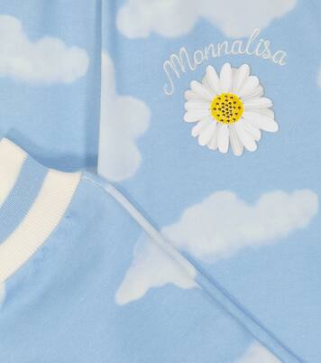 Printed cotton-blend sweatpants | Monnalisa