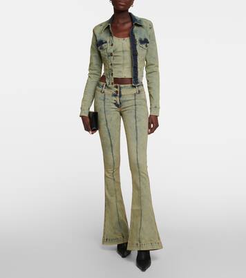 Cropped-Top Harley aus Denim | KNWLS