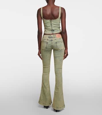 Cropped-Top Harley aus Denim | KNWLS