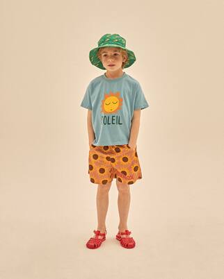 Printed cotton jersey T-shirt | Jellymallow