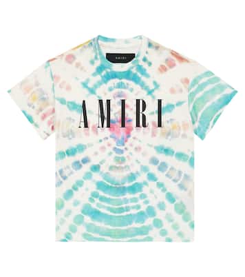 Logo tie-dye cotton jersey T-shirt | Amiri Kids