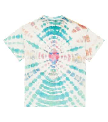 Logo tie-dye cotton jersey T-shirt | Amiri Kids