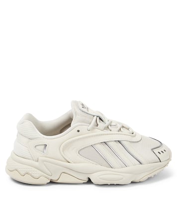 Oztral J leather mesh-trimmed sneakers | Adidas Originals Kids
