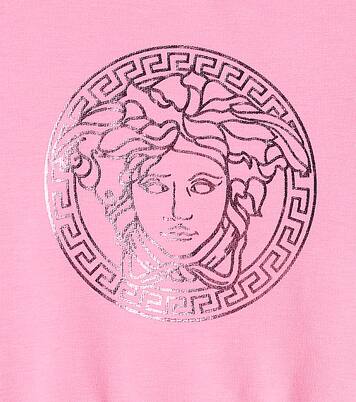 Baby Medusa cotton-blend jersey sweatshirt | Versace Kids