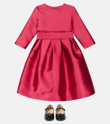 Pleated taffeta dress | Il Gufo