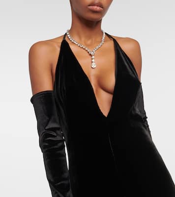 Robe aus Samt | Costarellos