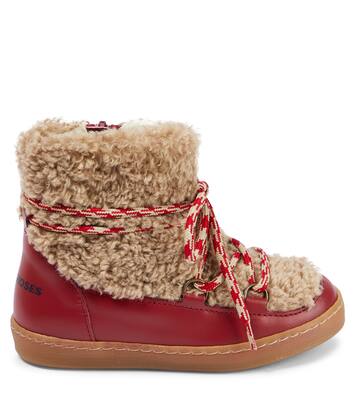 Leather-trimmed ankle boots | Bobo Choses