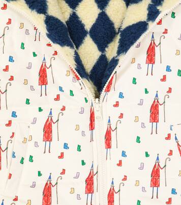 Reversible printed fleece vest | Jellymallow