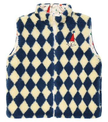 Reversible printed fleece vest | Jellymallow