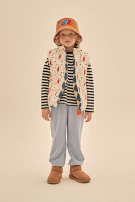 Reversible printed fleece vest | Jellymallow