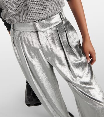 Weite Hose aus Samt | Brunello Cucinelli