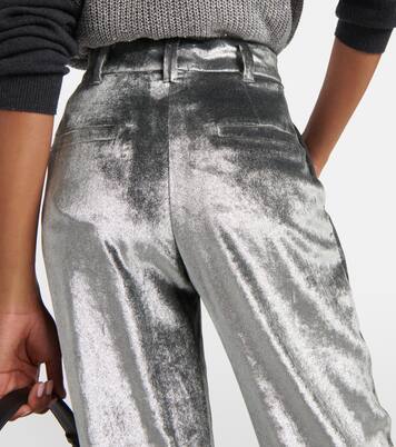 Weite Hose aus Samt | Brunello Cucinelli