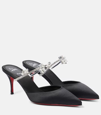 Planet Queen 70 satin mules | Christian Louboutin